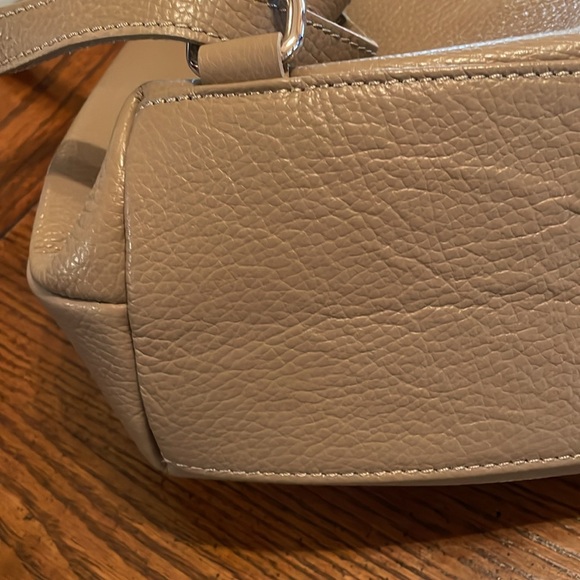 I Medici Firenze Italian Pebbled Leather Backpack Purse  Beige EUC - Picture 5 of 8